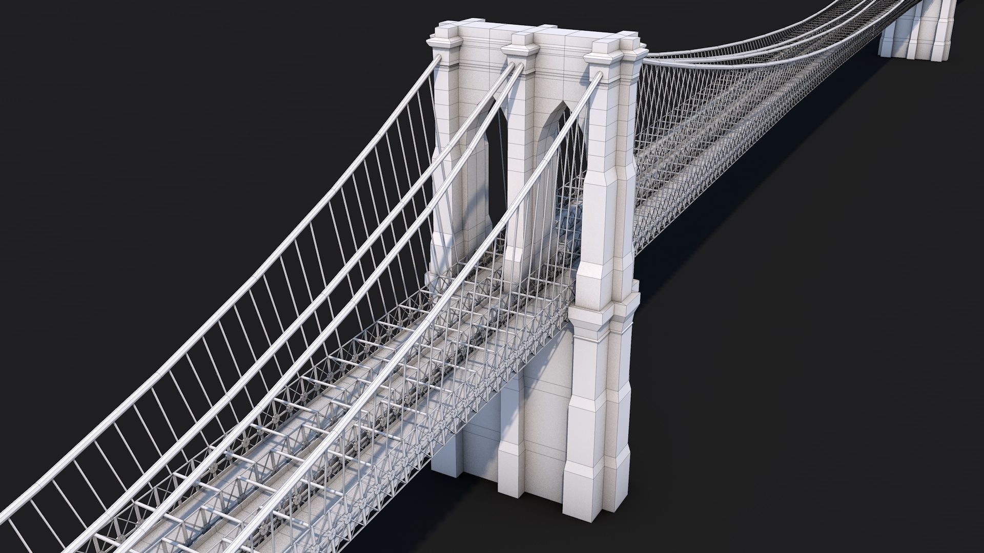 12 Famous Bridge Collection - Game Ready Low Poly  Low-poly 3D model_10