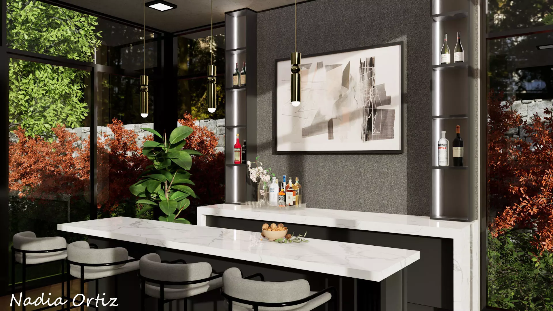 CASA MODERNA - MODELO 3D COMPLETO - INTERIOR Y EXTERIOR 3D print model