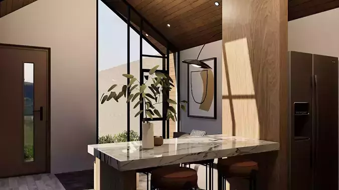 CASA MODERNA - MODELO 3D COMPLETO - INTERIOR Y EXTERIOR 3D print model