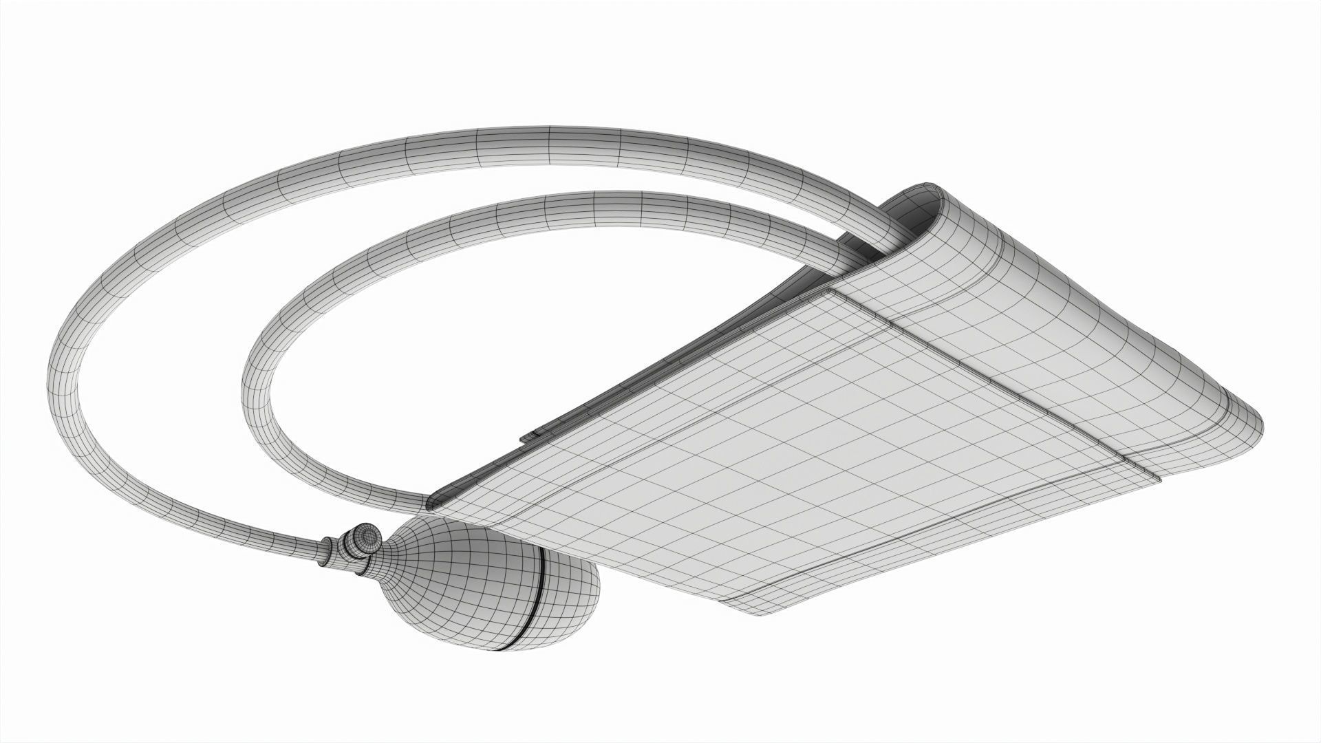 Portable Aneroid Sphygmomanometer with Nylon Cuff 3D model_7