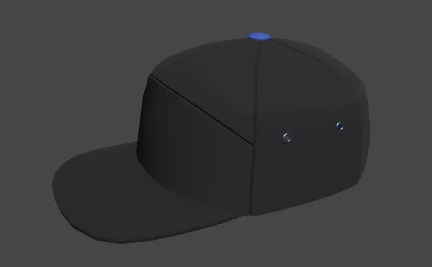 7 Panel Cap 3D model