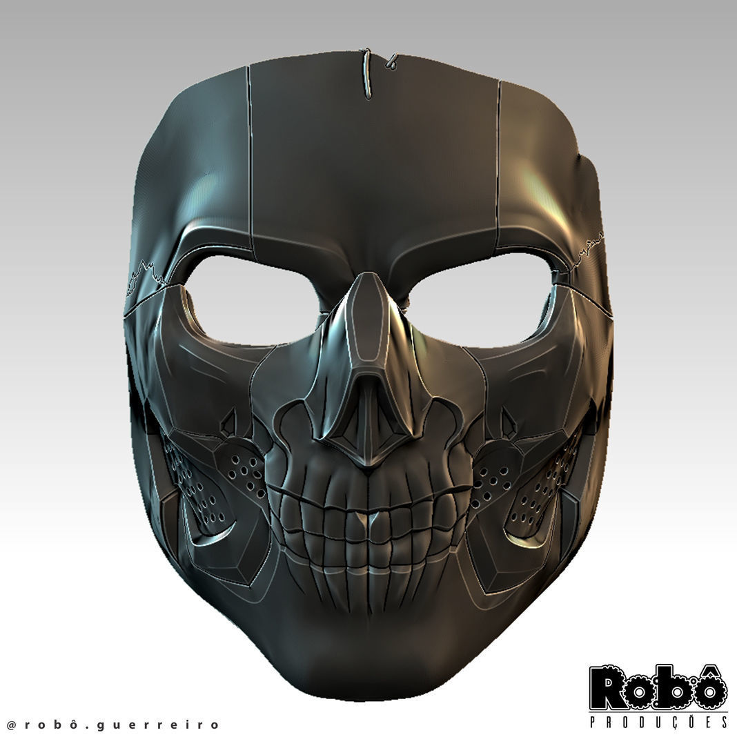 Ghost Nemesis Mask MW3 WARZONE 3D print model_2