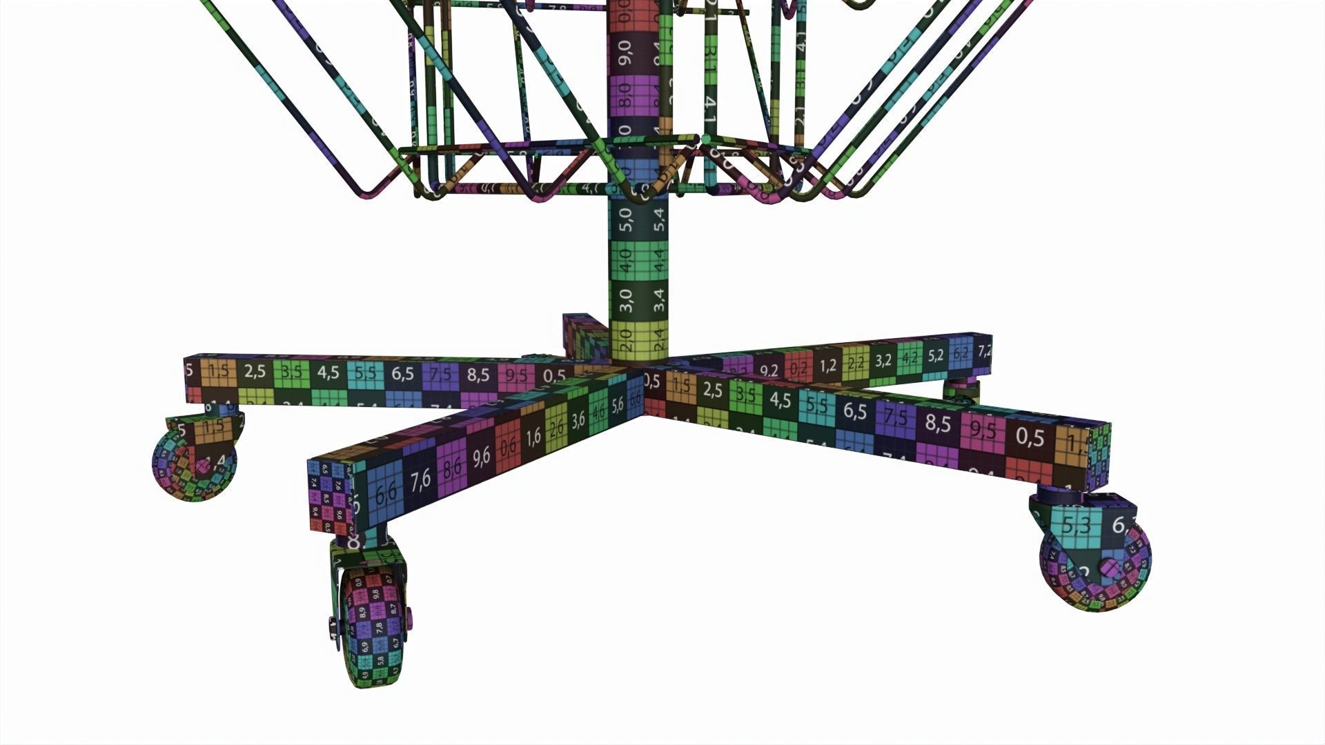 Rotating Newspaper Magazine Stand Display 3D model_10