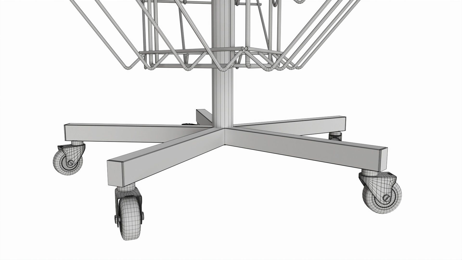Rotating Newspaper Magazine Stand Display 3D model_8