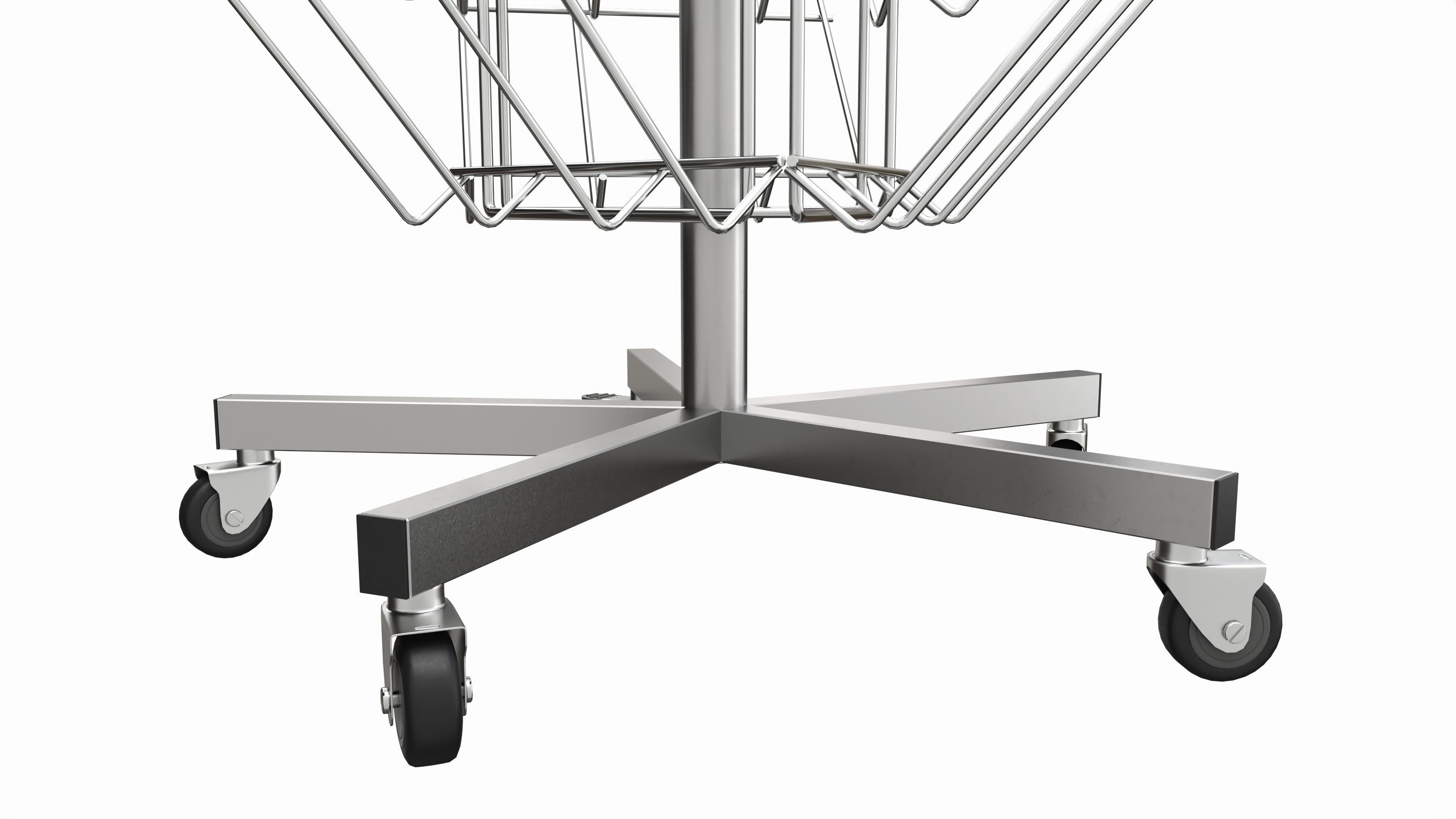 Rotating Newspaper Magazine Stand Display 3D model_6