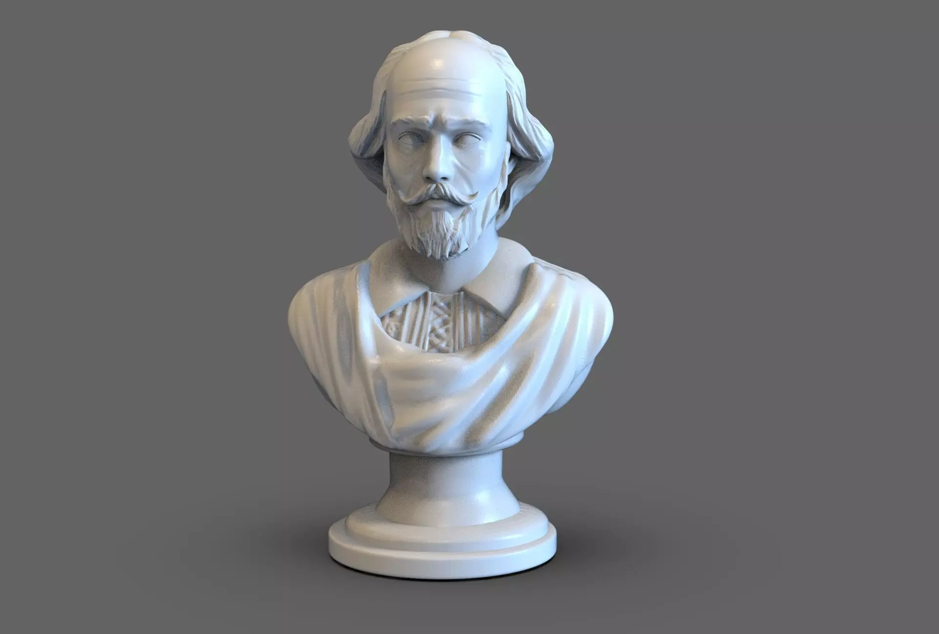 William Shakespeare Bust 3D print model_0
