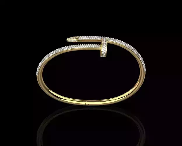 Juste un clou Bracelet 18 Size Full Diamonds N207 3D print model