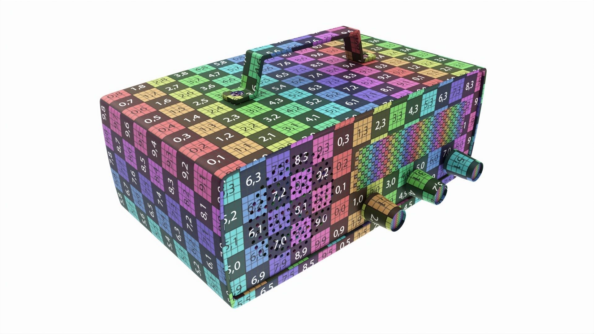 Vintage transistor radio 3D model_8