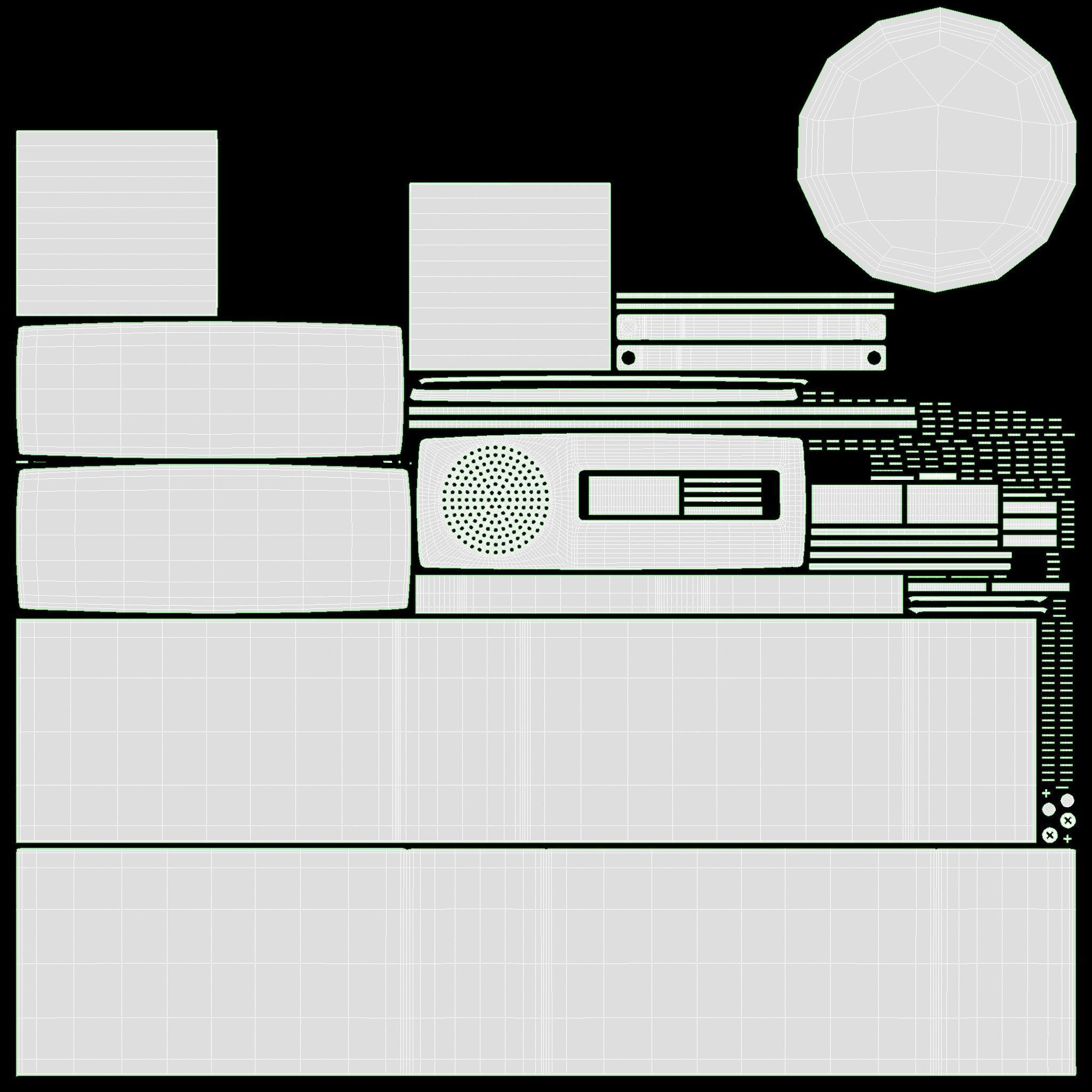 Vintage transistor radio 3D model_12