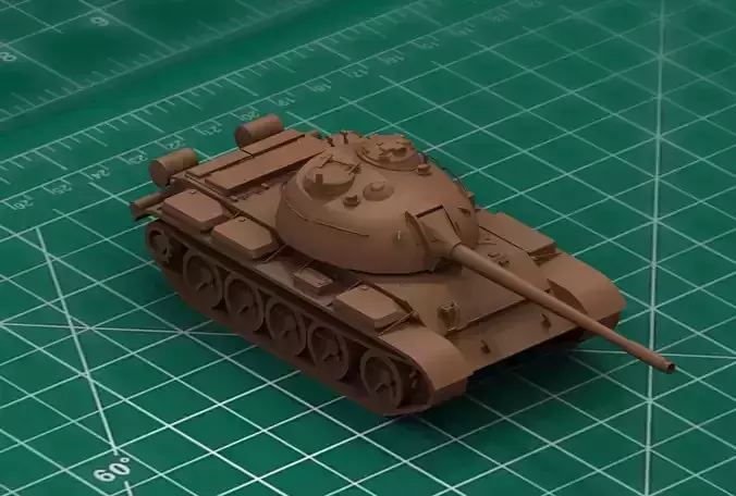 T-55 Tank 3D Print Model 3D print model