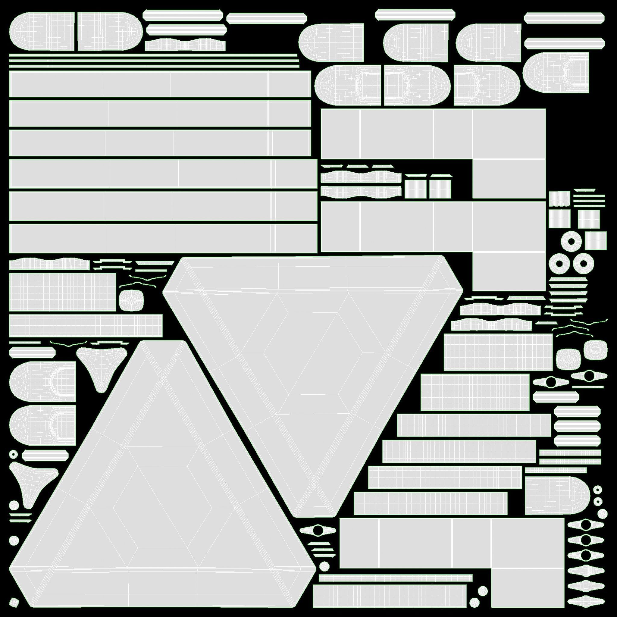 Amateur newtonian reflector telescope with tripod 3D model_18