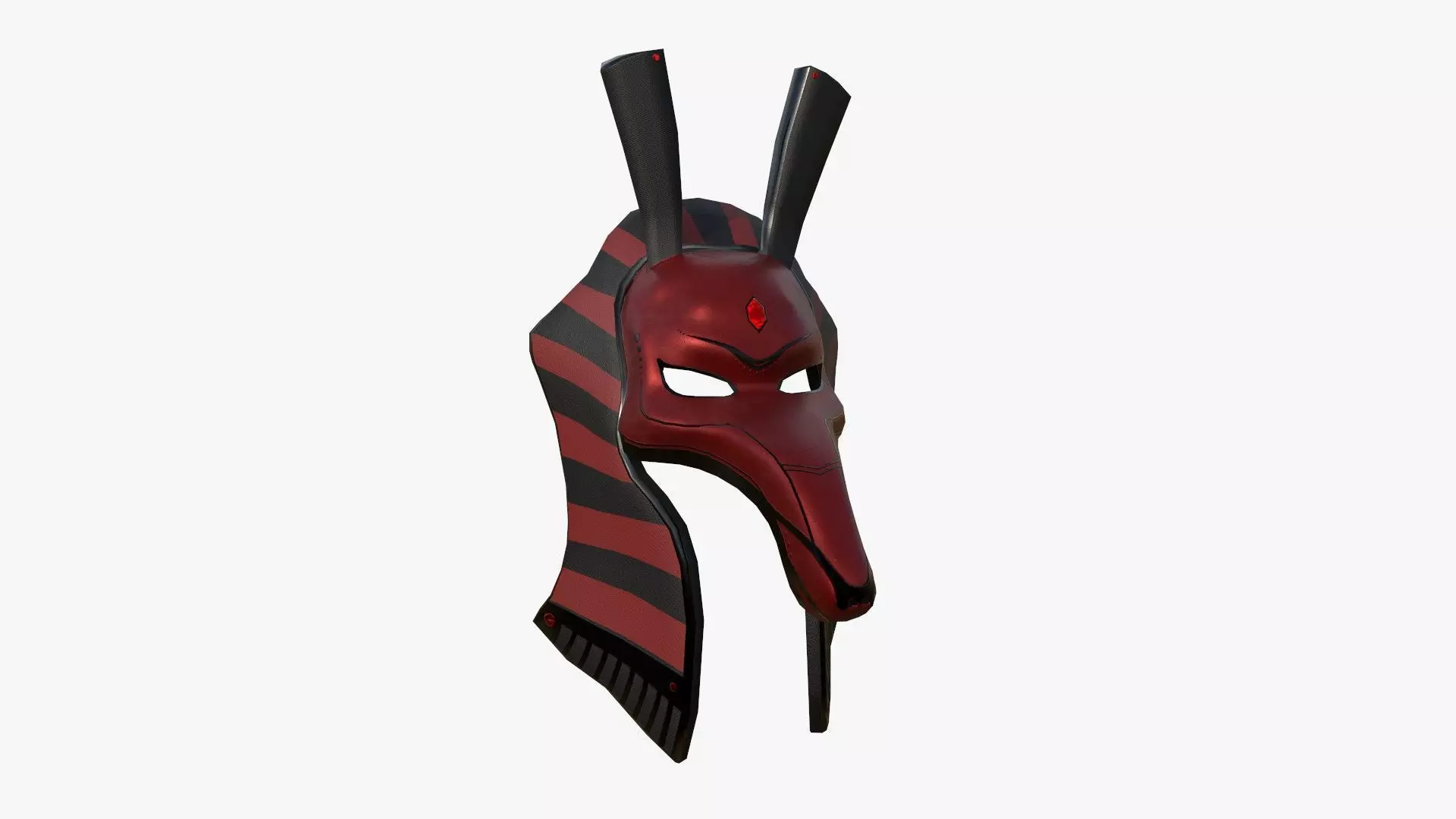 Seth Mask A10 - Egyptian Gods Character Clothing Low-poly 3D model_0