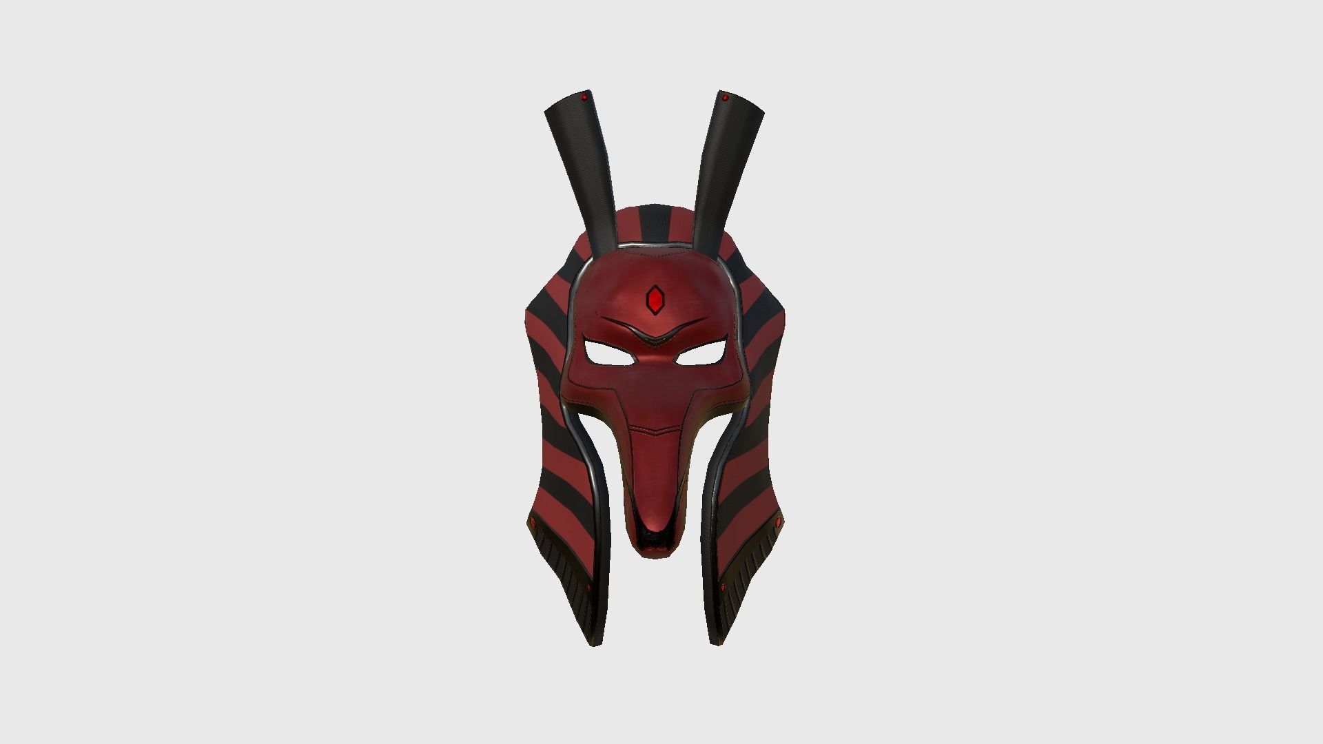 Seth Mask A10 - Egyptian Gods Character Clothing Low-poly 3D model_1