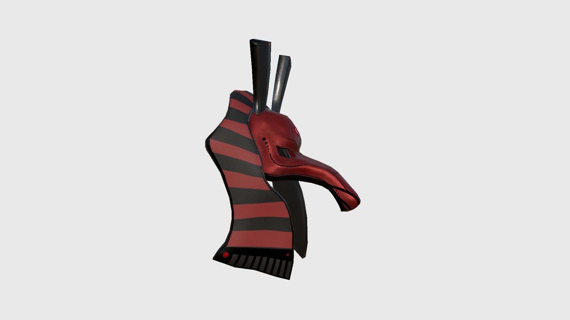 Seth Mask A10 - Egyptian Gods Character Clothing Low-poly 3D model_2