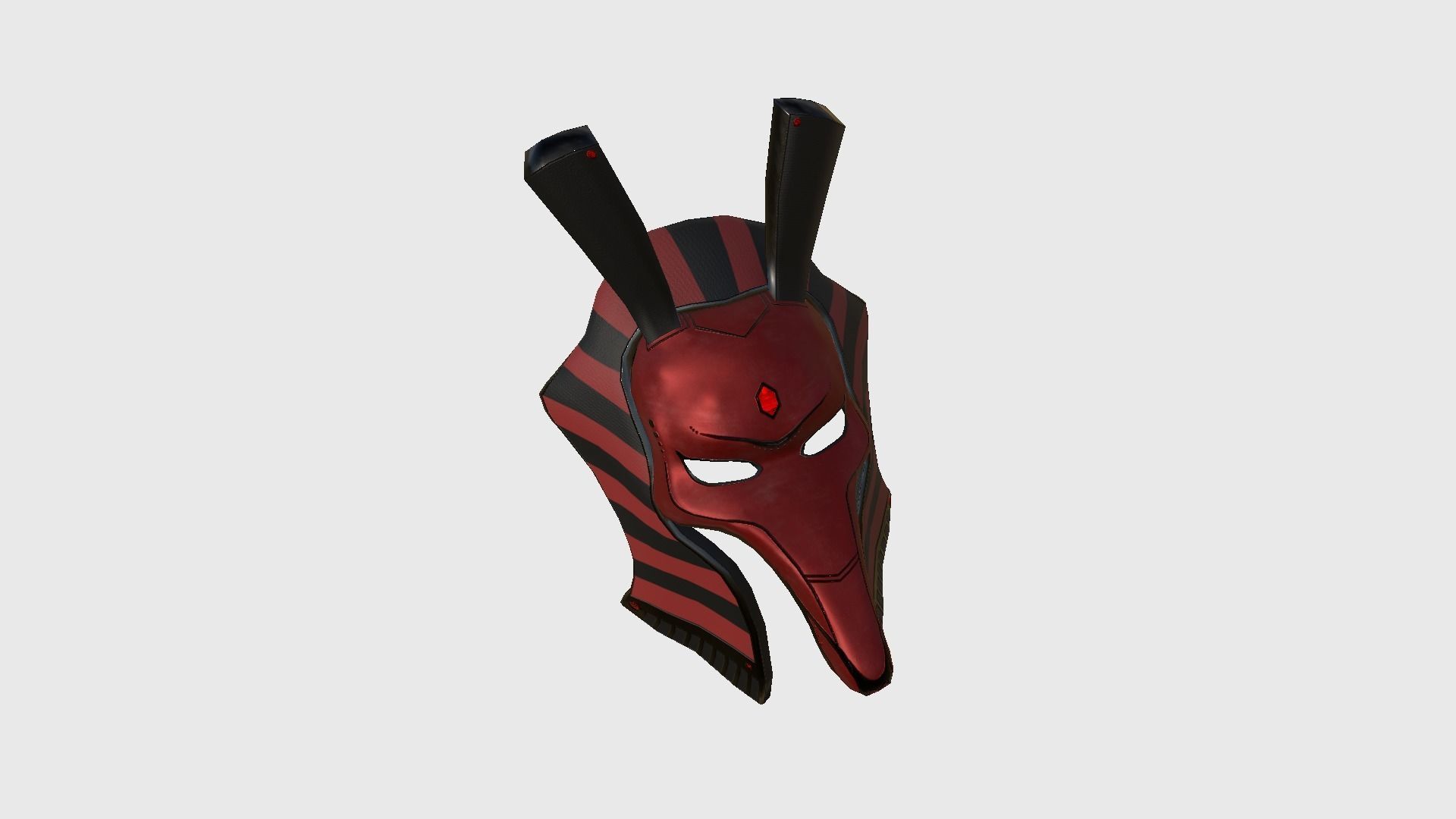Seth Mask A10 - Egyptian Gods Character Clothing Low-poly 3D model_3