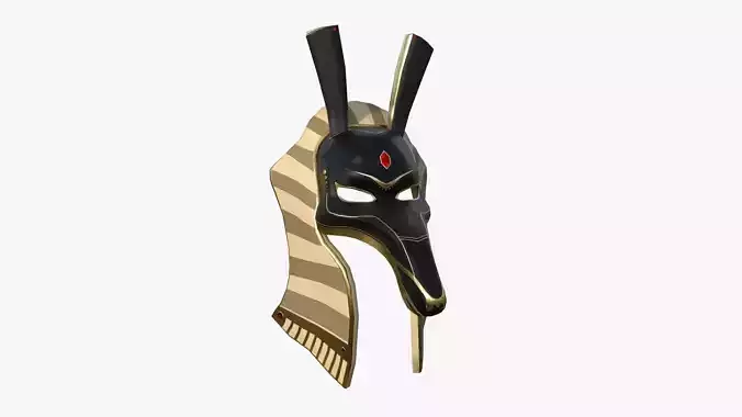 Seth Mask A09 - Egyptian Gods Character Clothing Low-poly 3D model