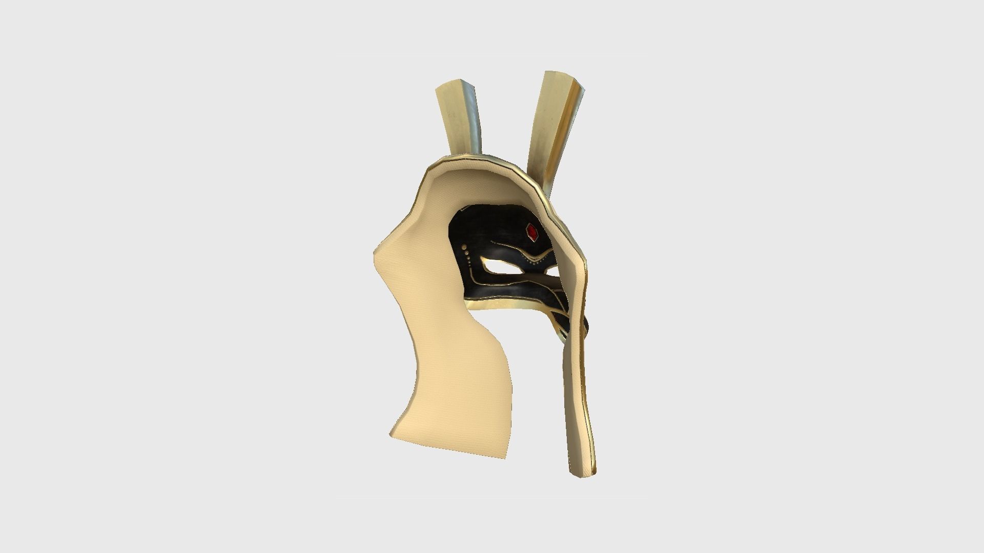 Seth Mask A09 - Egyptian Gods Character Clothing Low-poly 3D model_4