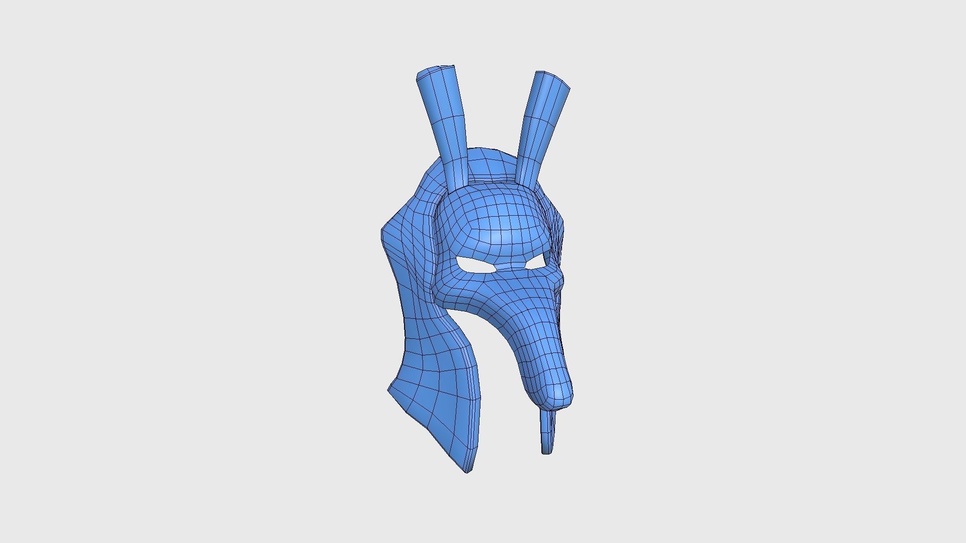 Seth Mask A09 - Egyptian Gods Character Clothing Low-poly 3D model_16