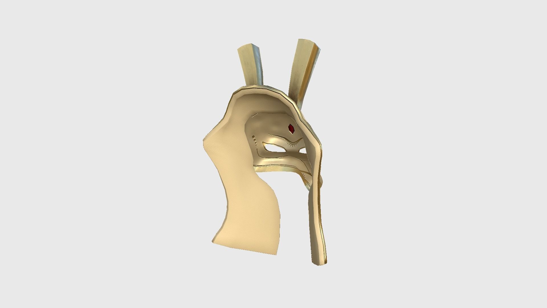 Seth Mask A08 - Egyptian Gods Character Clothing Low-poly 3D model_4