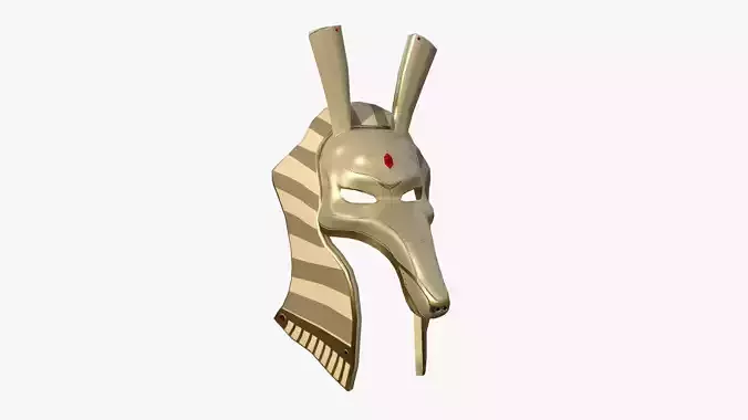 Seth Mask A08 - Egyptian Gods Character Clothing Low-poly 3D model