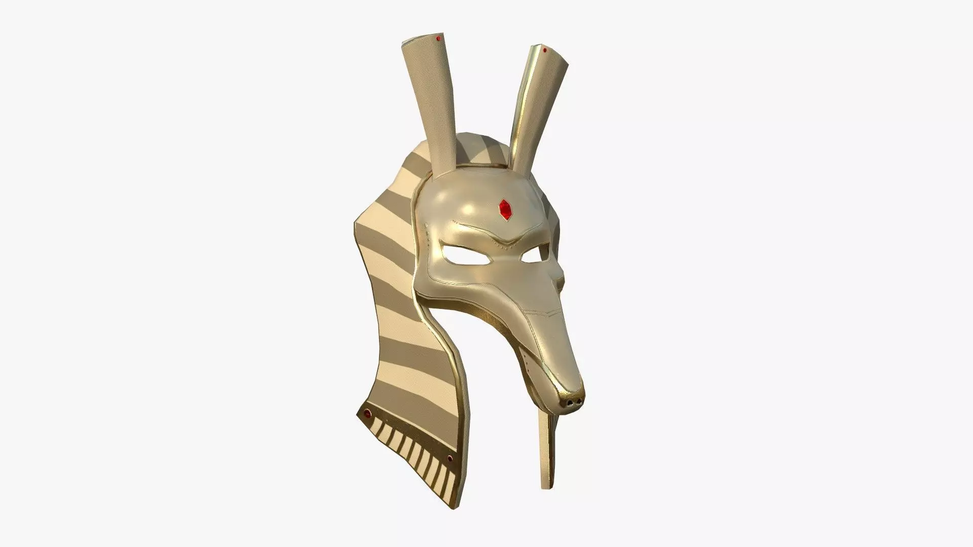 Seth Mask A08 - Egyptian Gods Character Clothing Low-poly 3D model_0