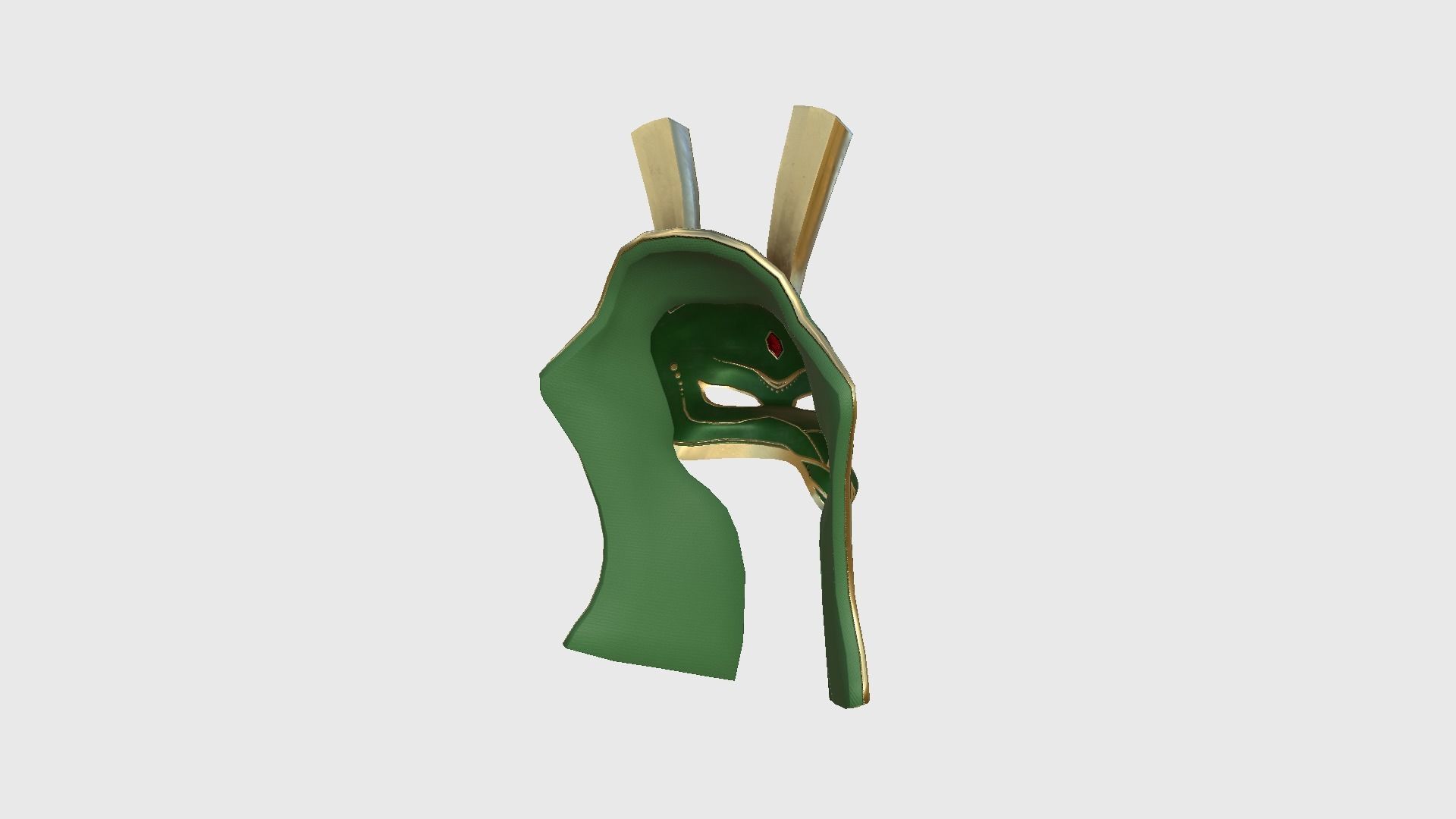 Seth Mask A07 - Egyptian Gods Character Clothing Low-poly 3D model_4