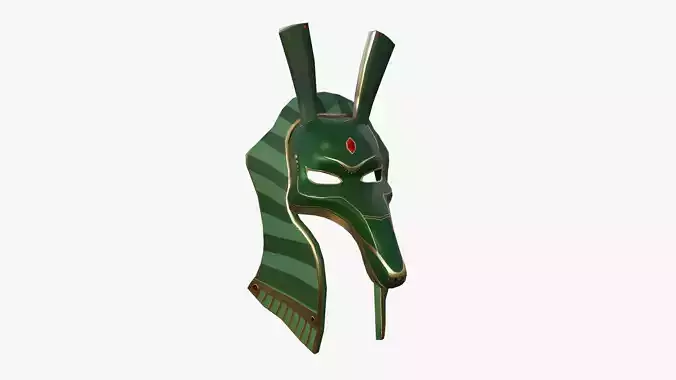 Seth Mask A07 - Egyptian Gods Character Clothing Low-poly 3D model