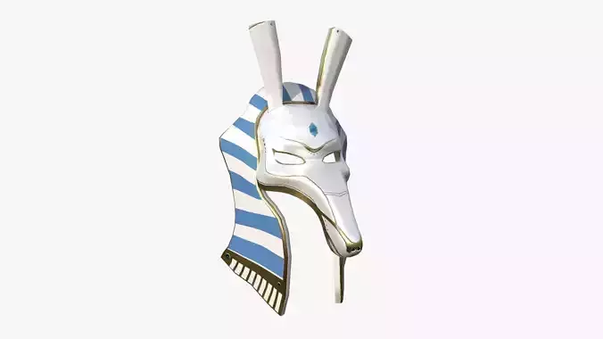 Seth Mask A06 - Egyptian Gods Character Clothing Low-poly 3D model