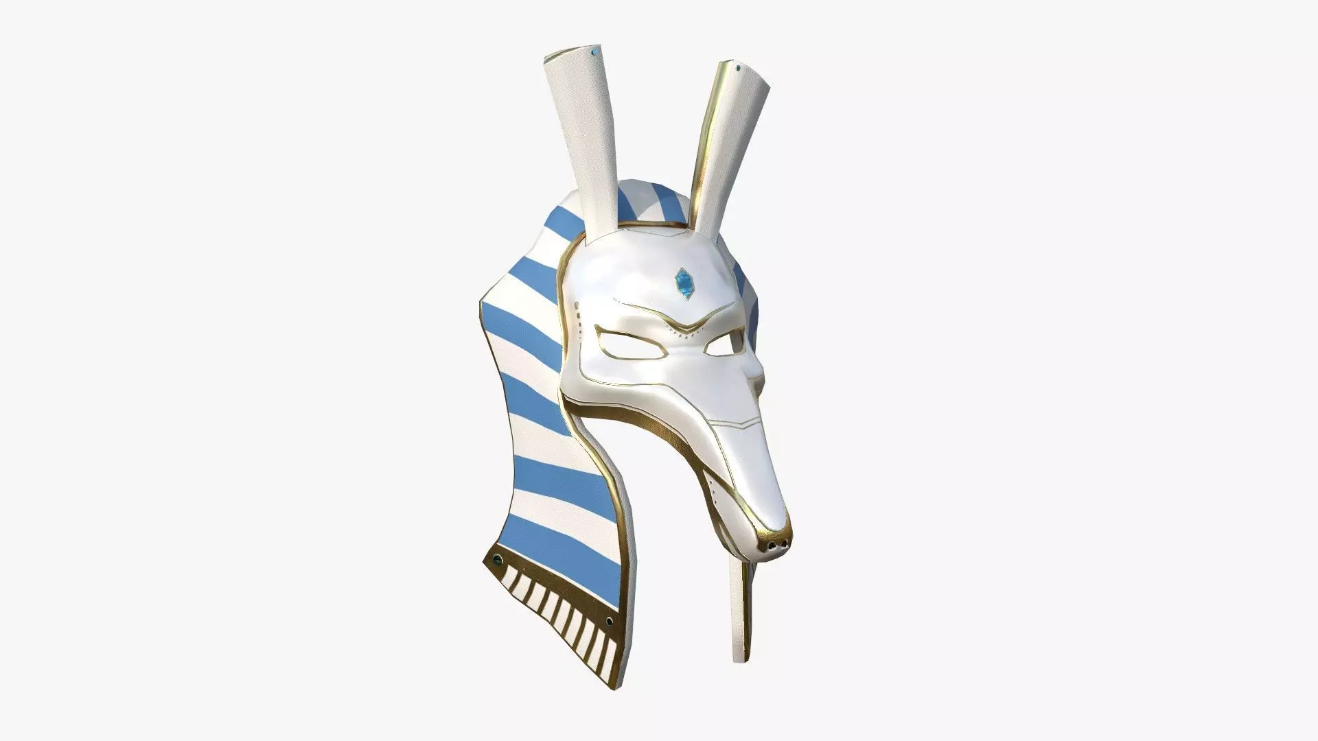 Seth Mask A06 - Egyptian Gods Character Clothing Low-poly 3D model_0