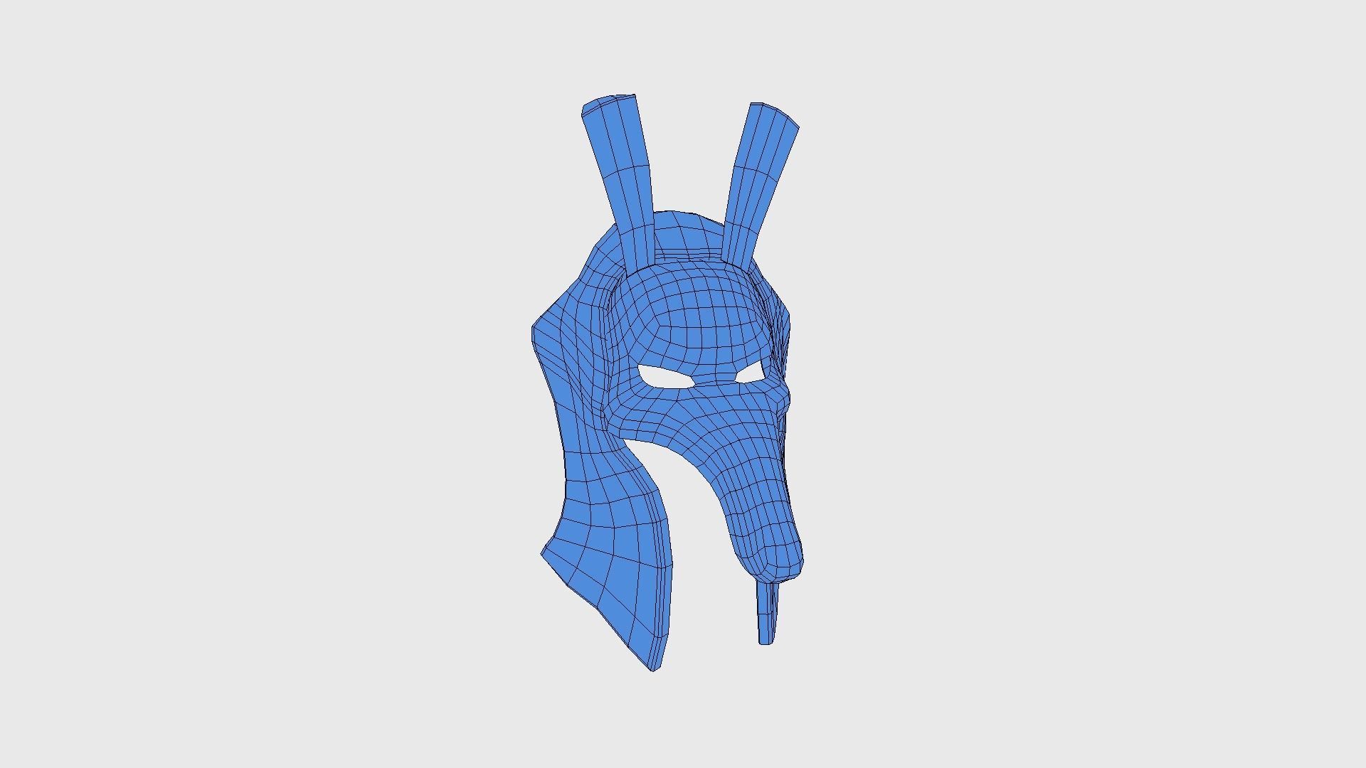 Seth Mask A06 - Egyptian Gods Character Clothing Low-poly 3D model_18
