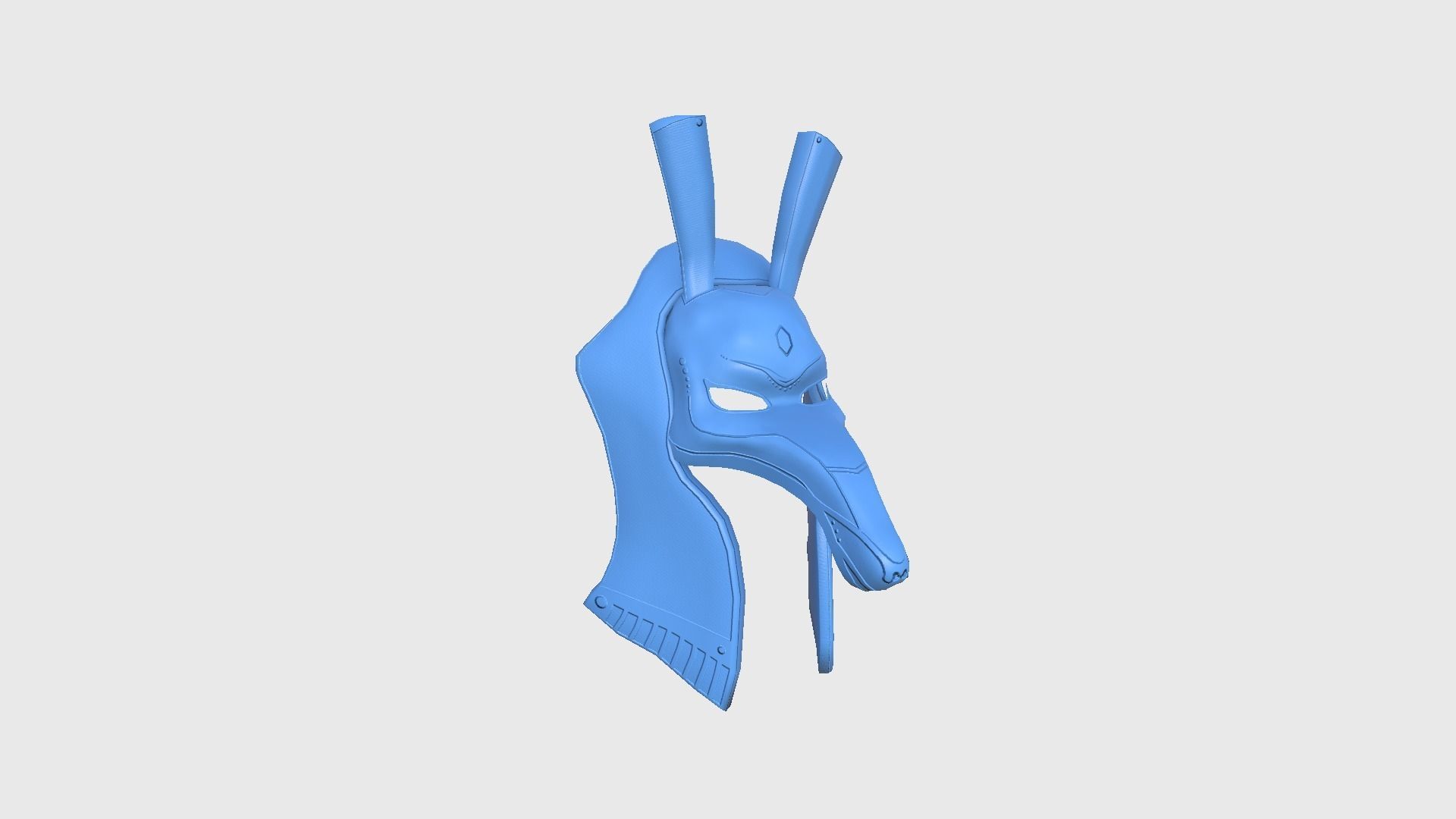 Seth Mask A05 - Egyptian Gods Character Clothing Low-poly 3D model_9