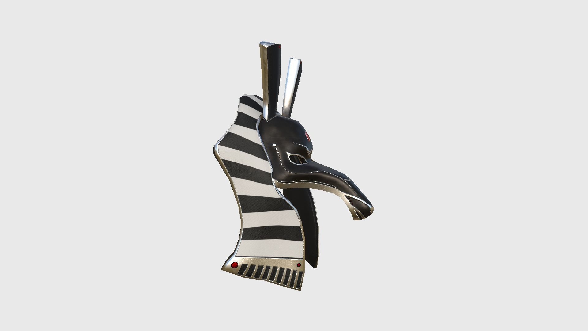 Seth Mask A05 - Egyptian Gods Character Clothing Low-poly 3D model_2