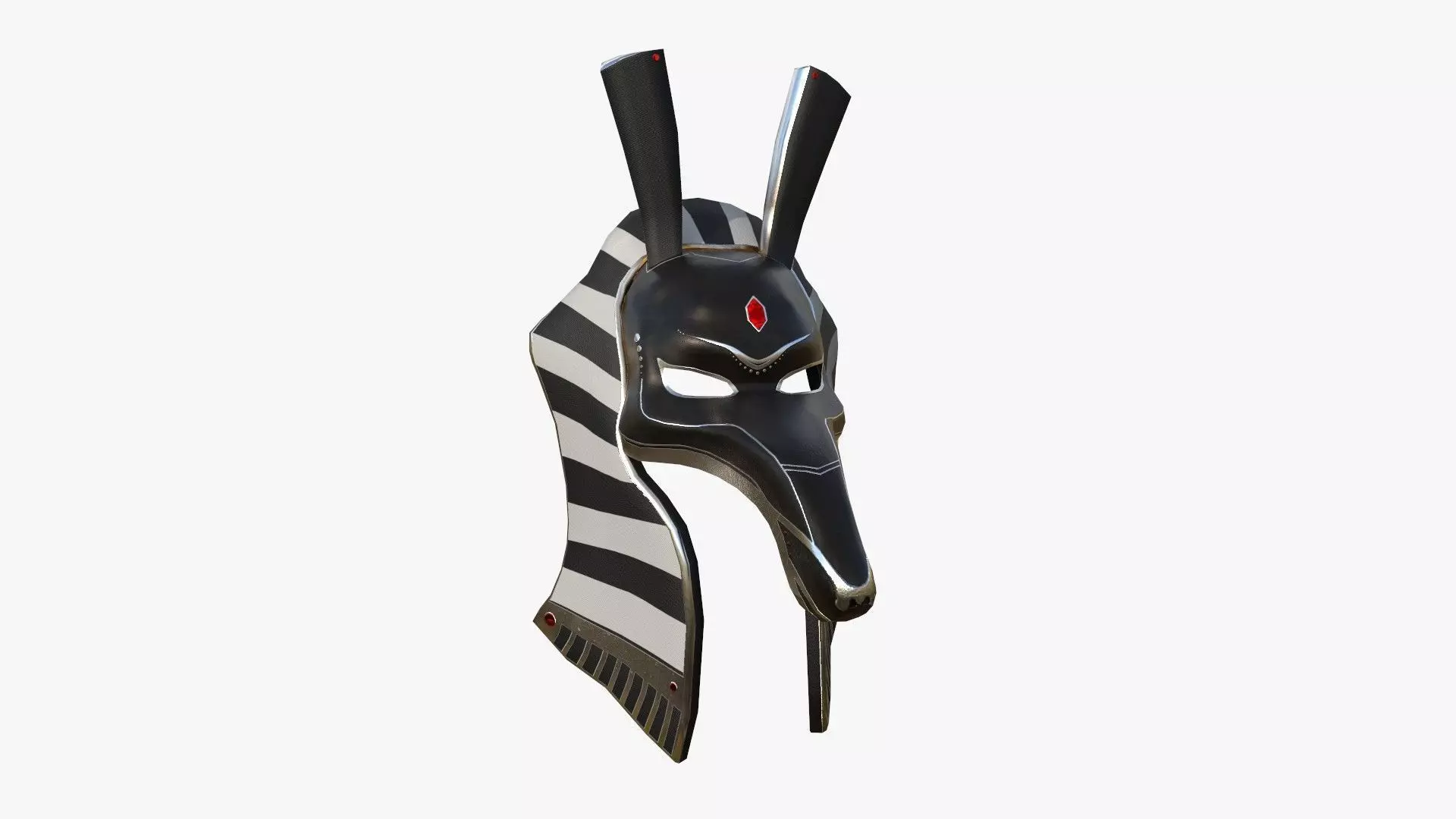 Seth Mask A05 - Egyptian Gods Character Clothing Low-poly 3D model_0
