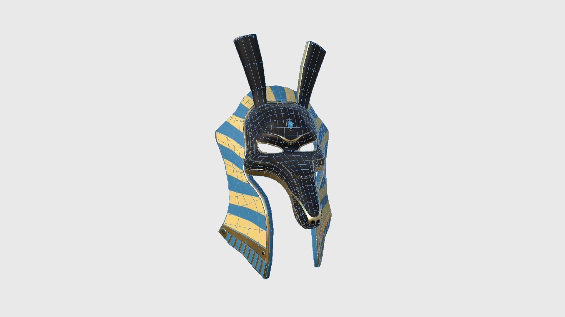 Seth Mask A04 - Egyptian Gods Character Clothing Low-poly 3D model_6
