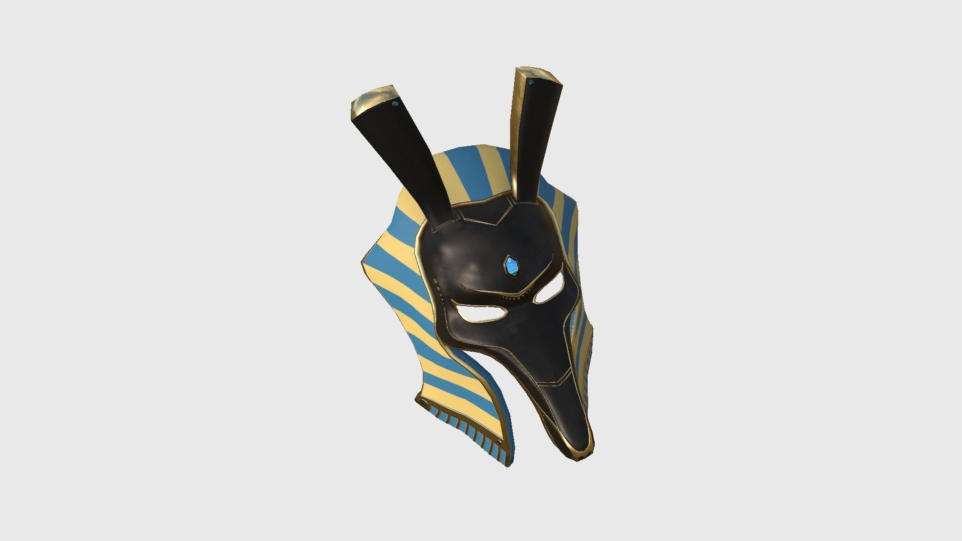 Seth Mask A04 - Egyptian Gods Character Clothing Low-poly 3D model_3