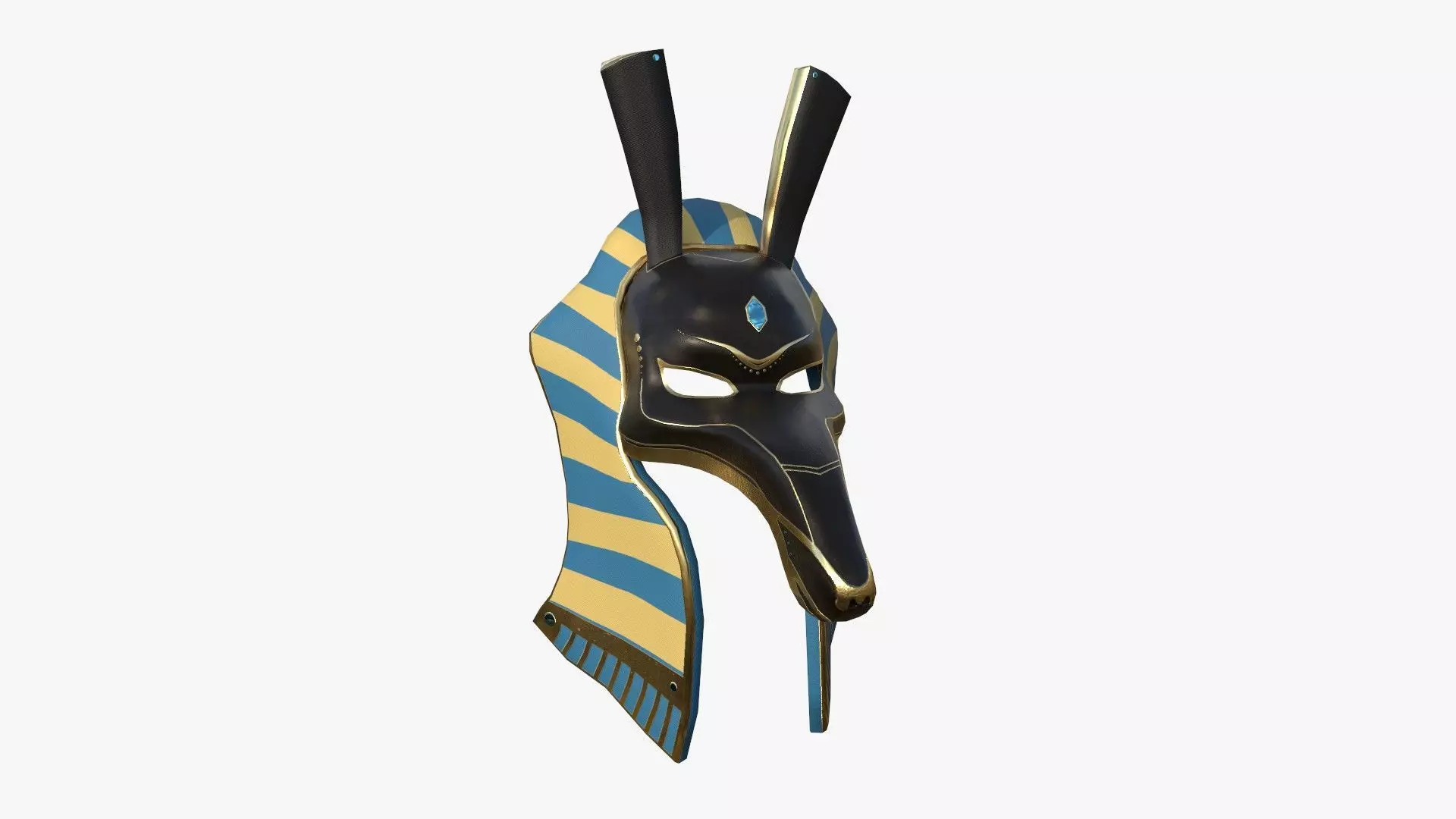 Seth Mask A04 - Egyptian Gods Character Clothing Low-poly 3D model_0