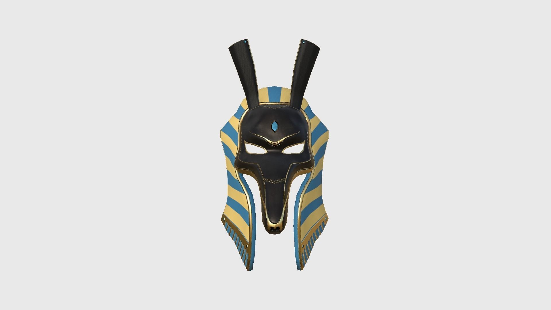 Seth Mask A04 - Egyptian Gods Character Clothing Low-poly 3D model_1