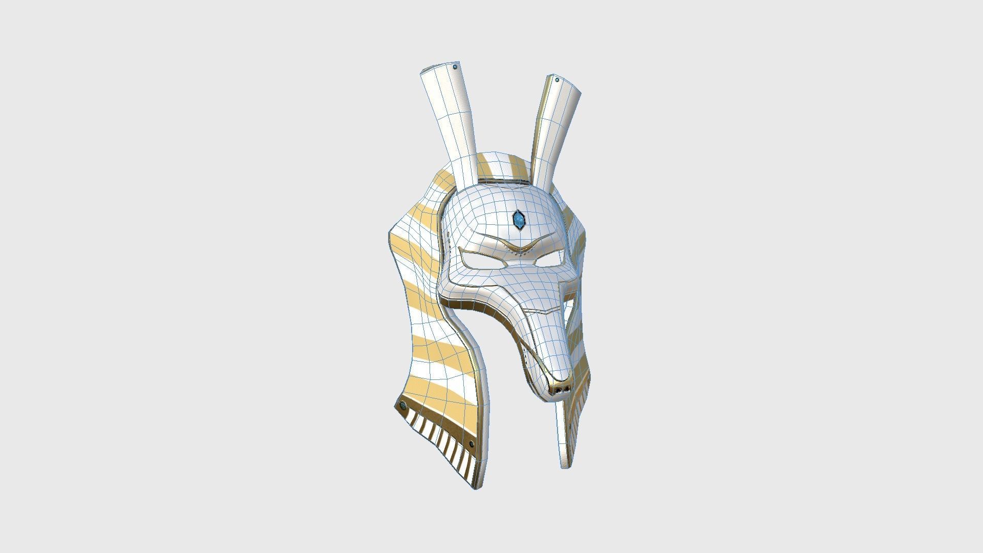 Seth Mask A03 - Egyptian Gods Character Clothing Low-poly 3D model_6