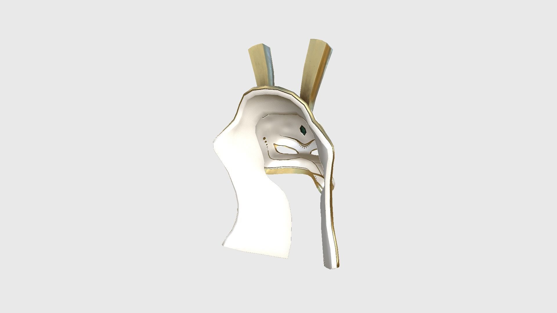 Seth Mask A03 - Egyptian Gods Character Clothing Low-poly 3D model_4
