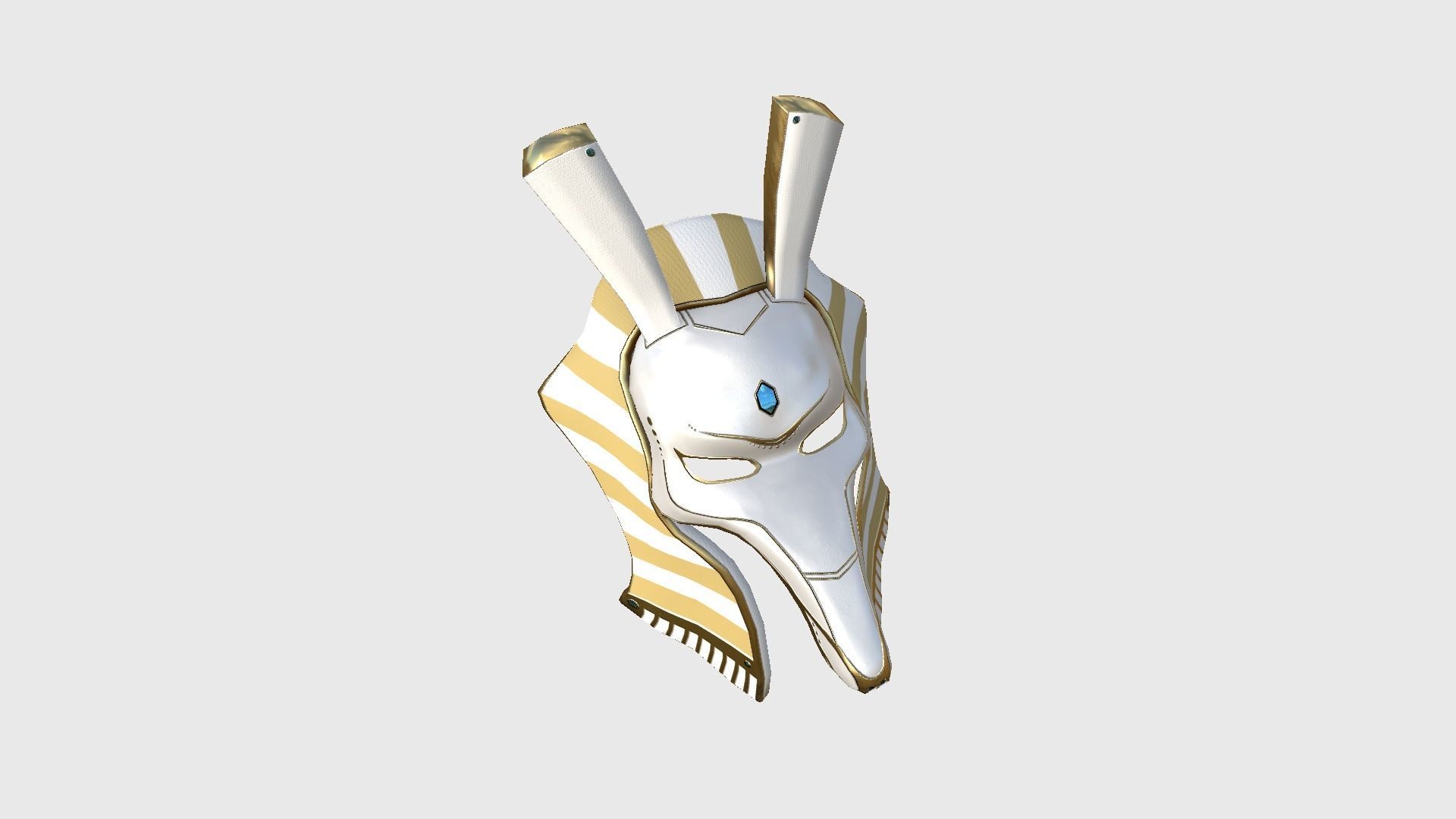 Seth Mask A03 - Egyptian Gods Character Clothing Low-poly 3D model_3