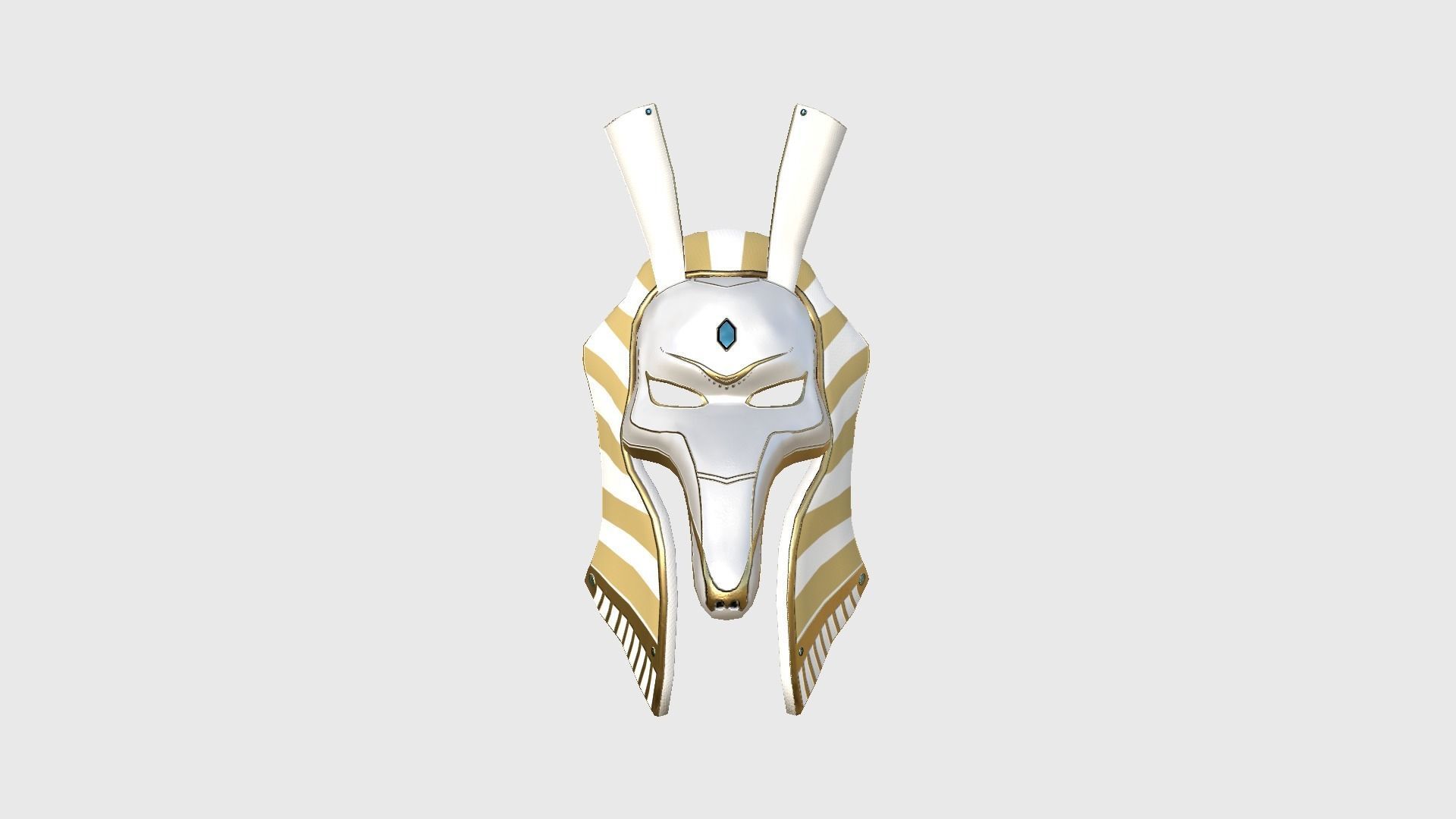 Seth Mask A03 - Egyptian Gods Character Clothing Low-poly 3D model_1