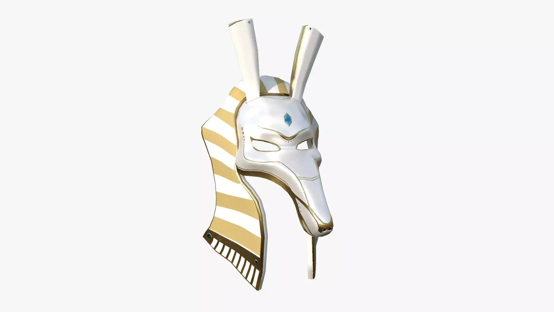 Seth Mask A03 - Egyptian Gods Character Clothing Low-poly 3D model_0
