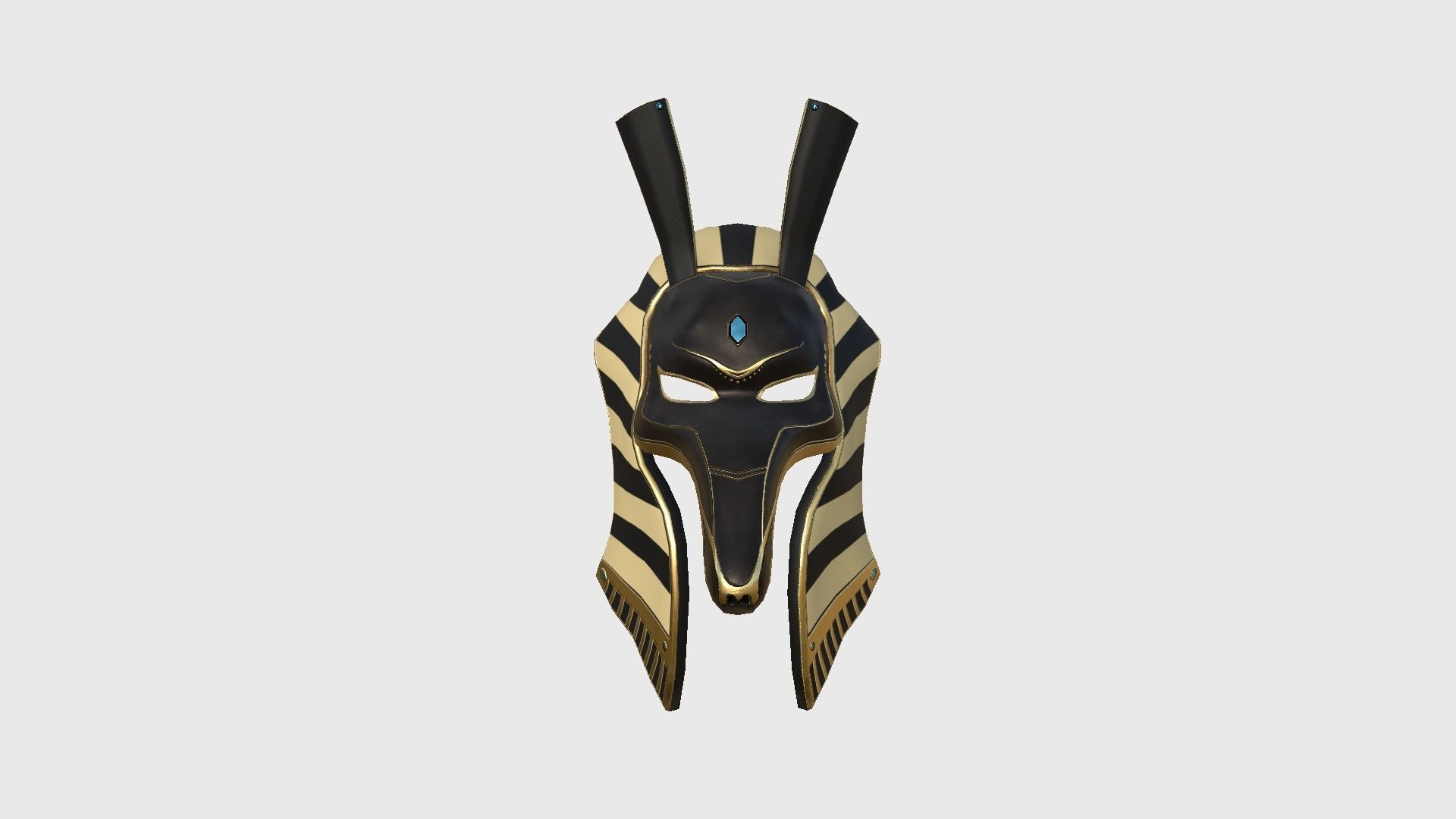Seth Mask A02 - Egyptian Gods Character Clothing Low-poly 3D model_1
