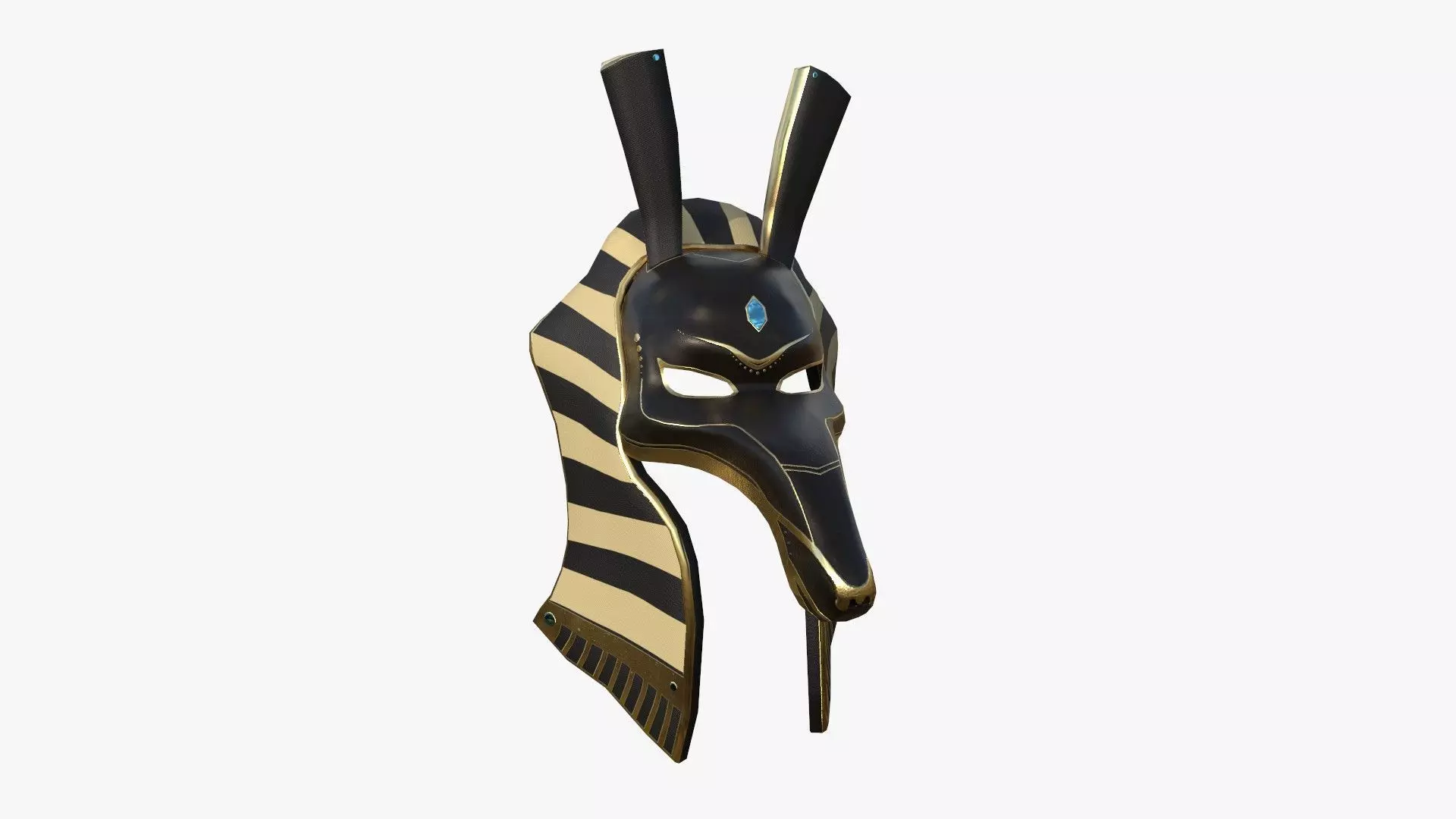Seth Mask A02 - Egyptian Gods Character Clothing Low-poly 3D model_0
