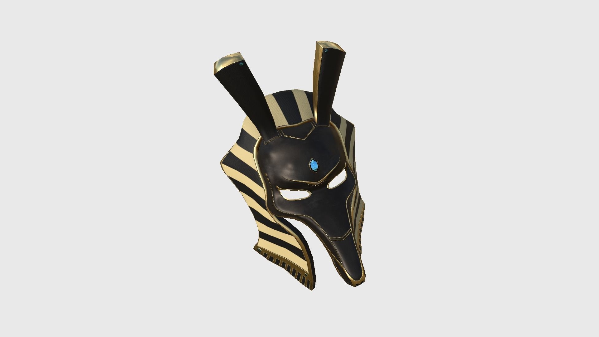 Seth Mask A02 - Egyptian Gods Character Clothing Low-poly 3D model_3