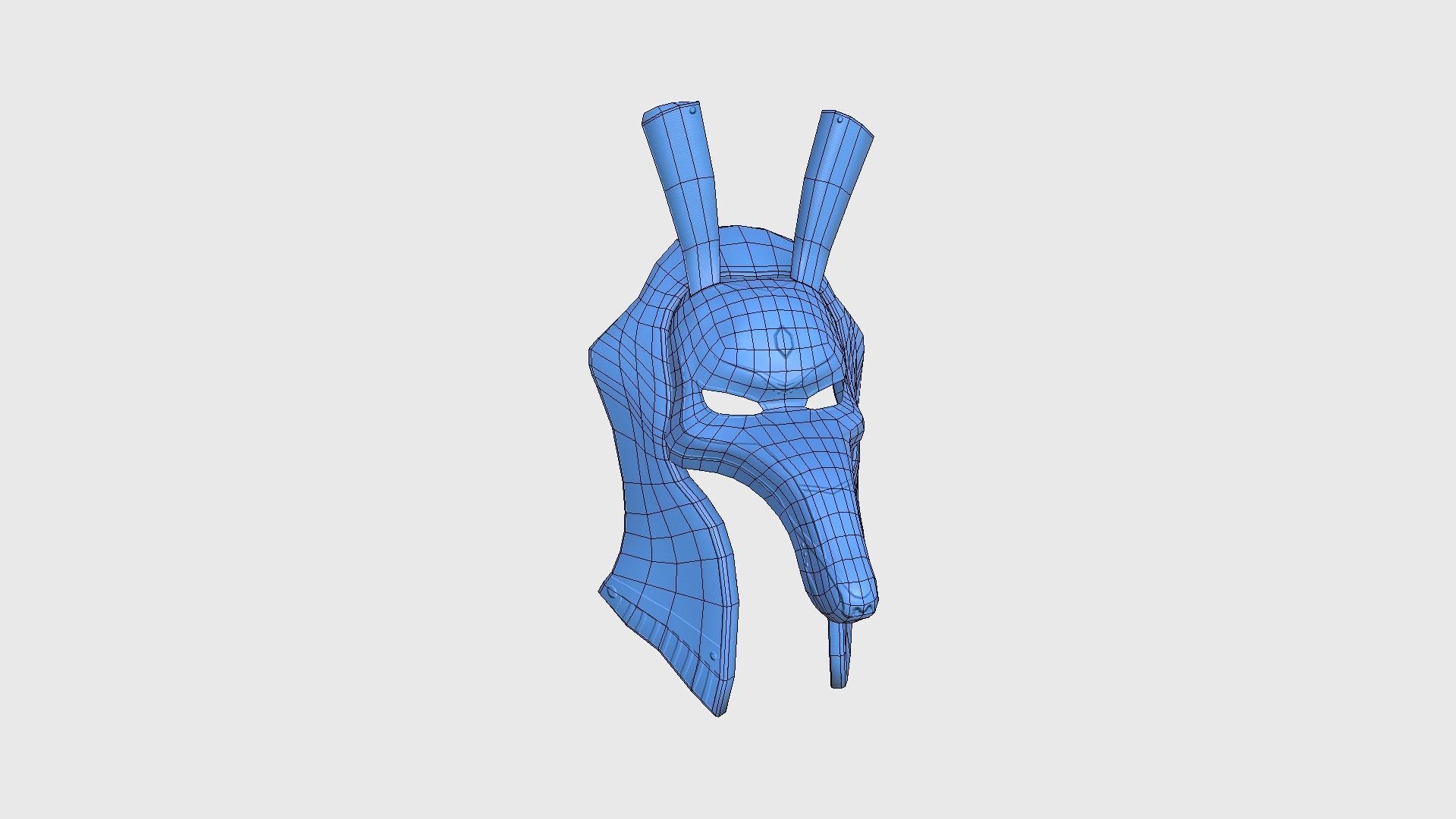 Seth Mask A01 - Egyptian Gods Character Clothing Low-poly 3D model_17