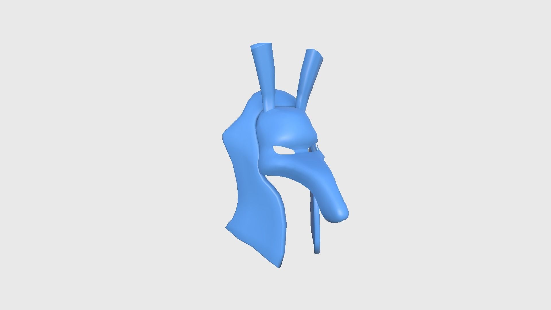 Seth Mask A01 - Egyptian Gods Character Clothing Low-poly 3D model_10
