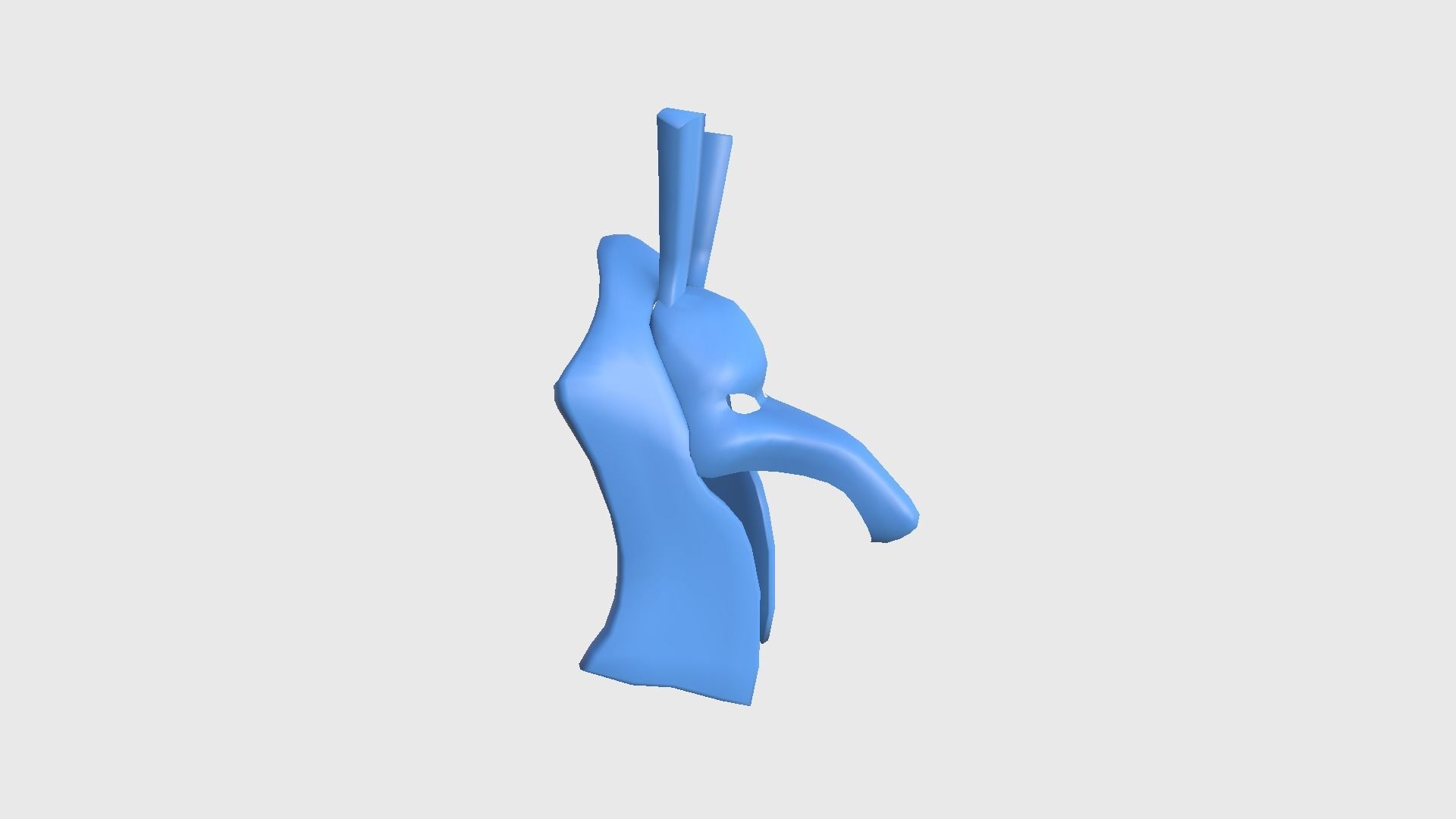 Seth Mask A01 - Egyptian Gods Character Clothing Low-poly 3D model_12