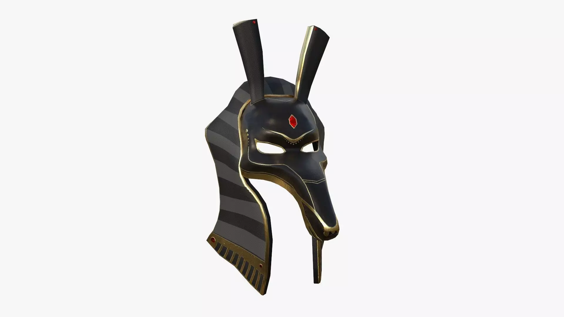 Seth Mask A01 - Egyptian Gods Character Clothing Low-poly 3D model_0