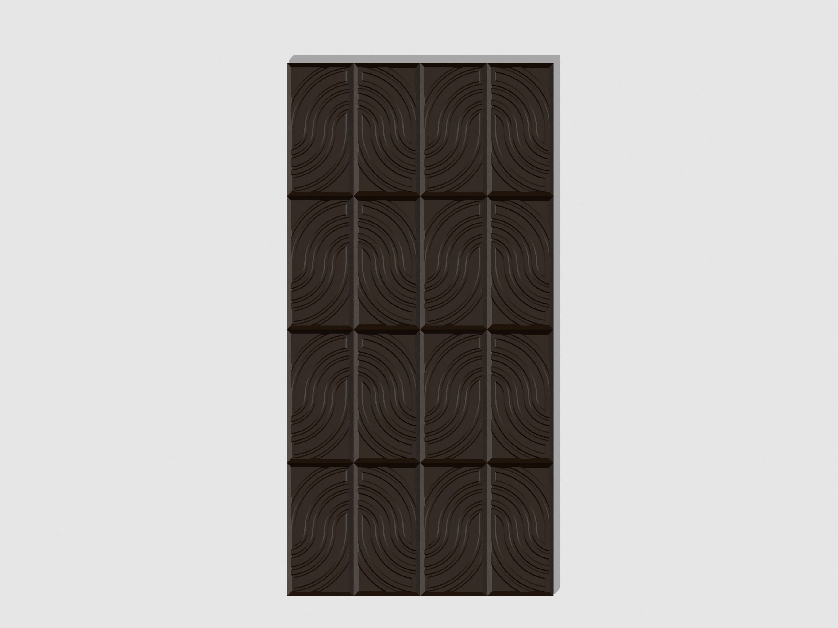 Groovy Chocolate Bar Personal Use 3D print model_1